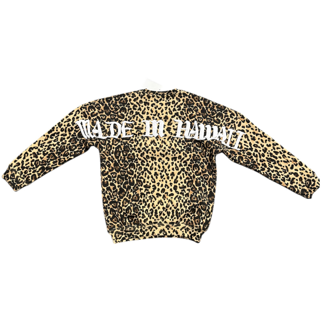 Sand Leopard Oversized Sweater