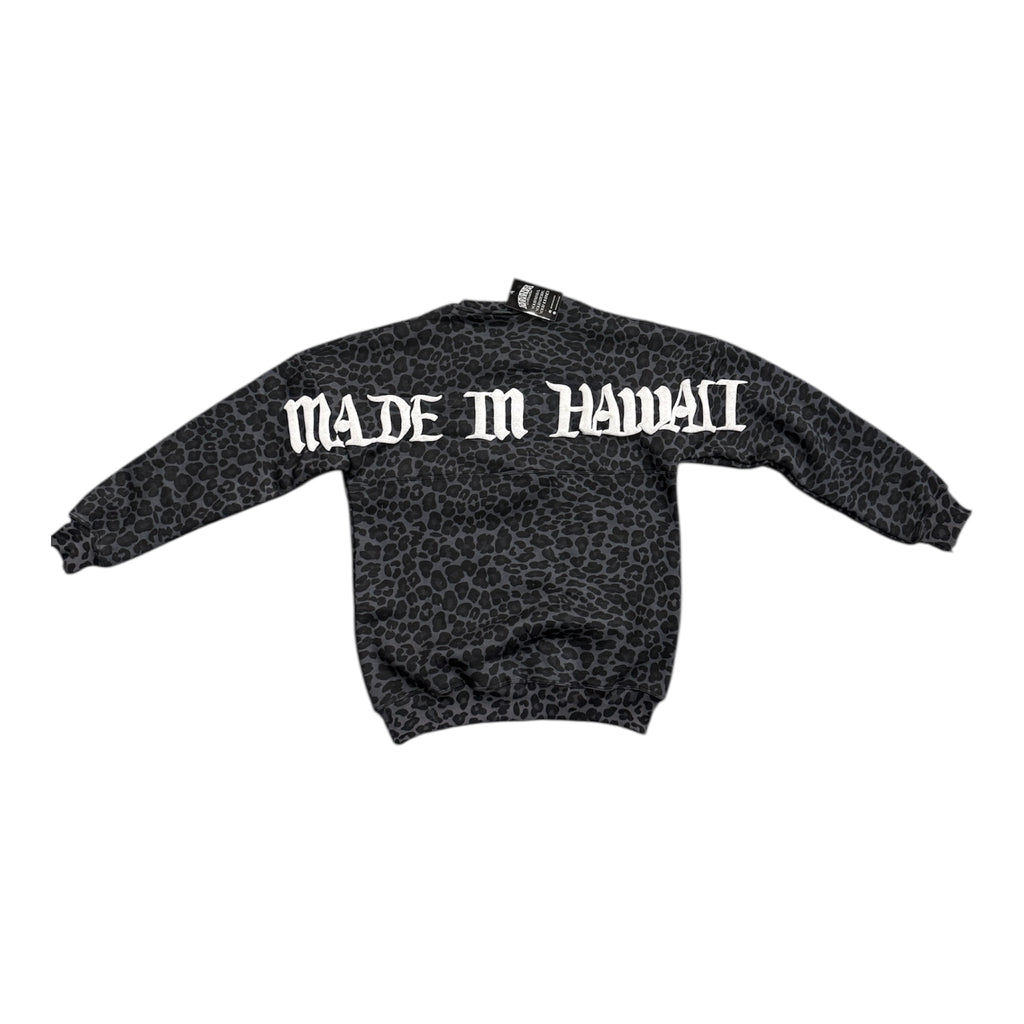 Smoke Leopard Oversized Sweater