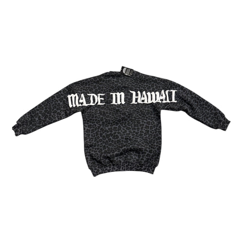 Black Cheetah Oversized Sweater
