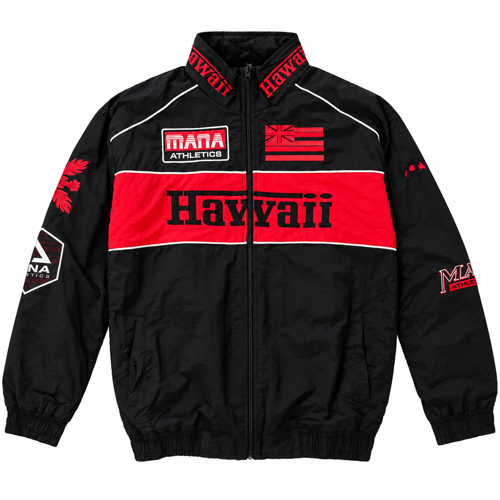 BLACK/RED HAWAII RACE JACKET