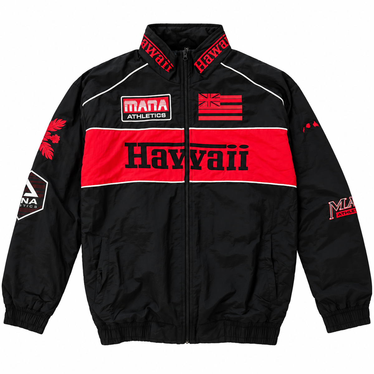 BLACK/RED HAWAII RACE JACKET
