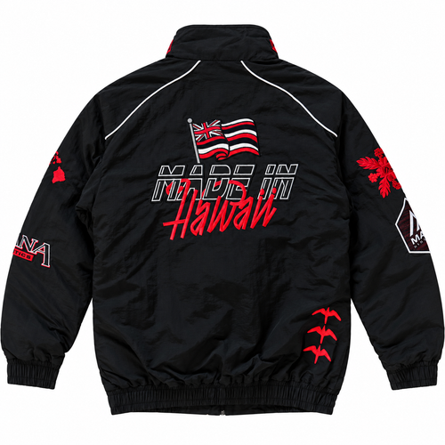 BLACK/RED HAWAII RACE JACKET