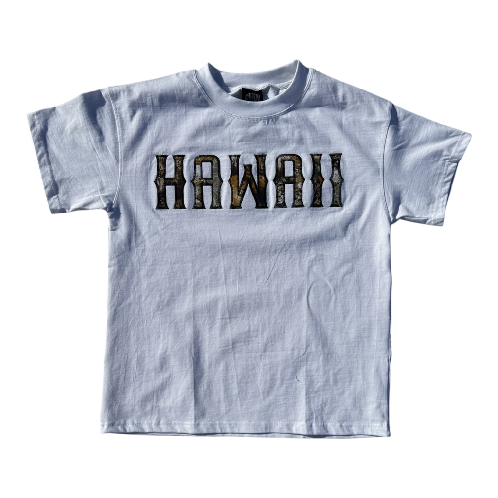 White Hawaii Hunter Camo Tee