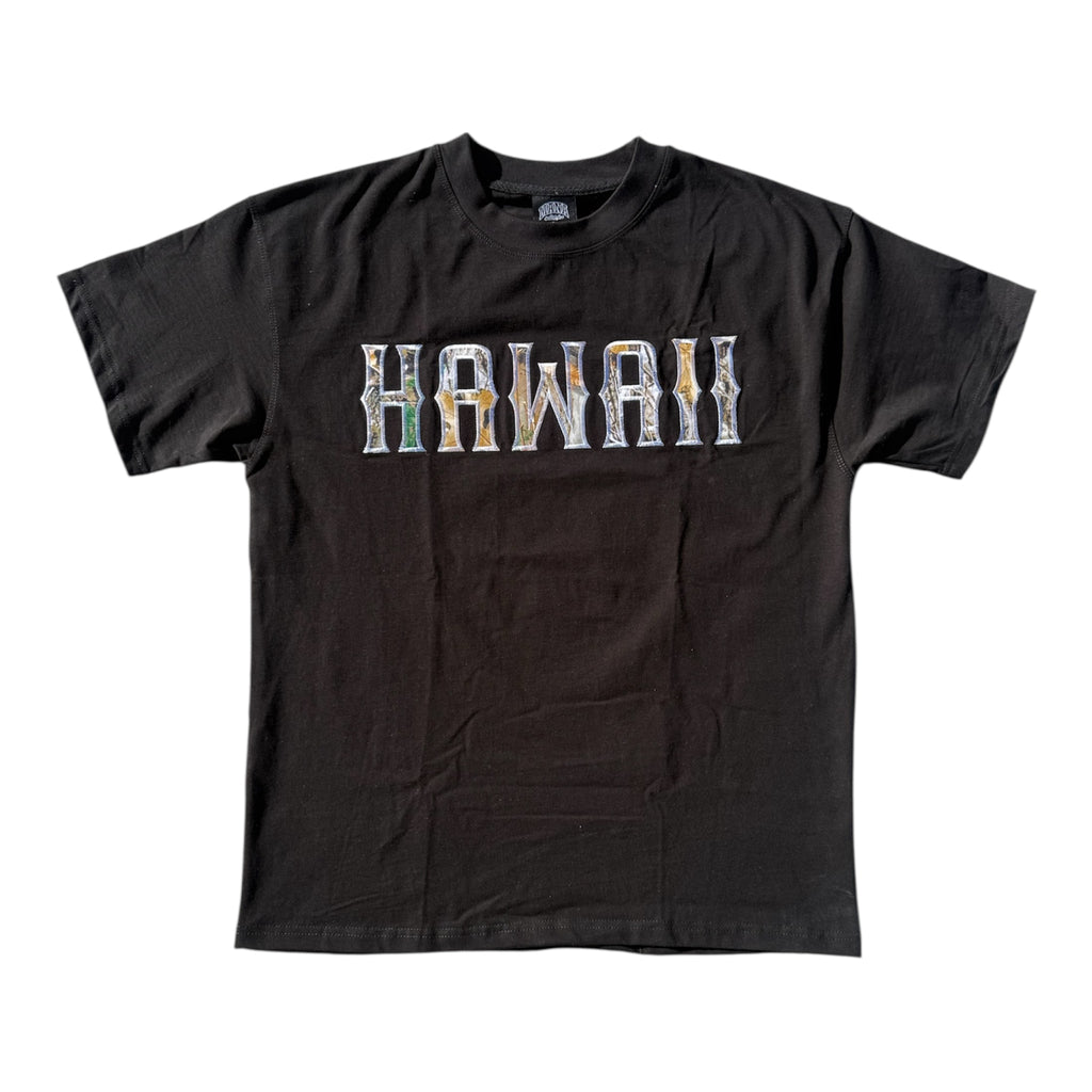 Black Hawaii Hunter Camo Tee